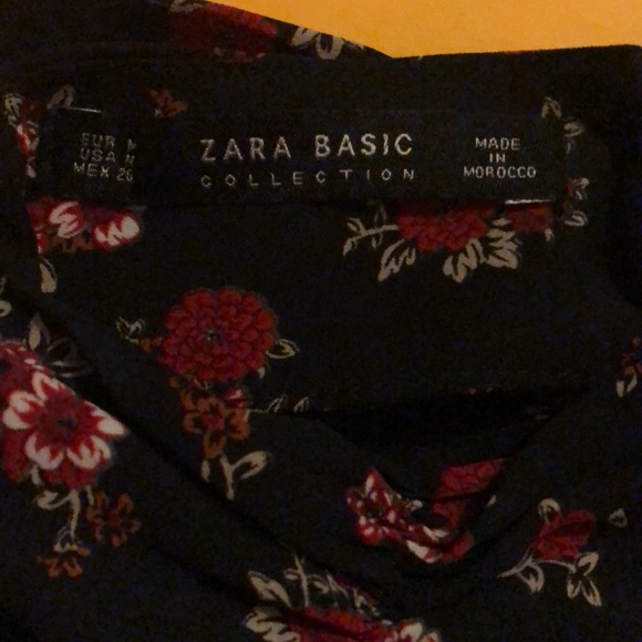 🟠 ZARA 🟠 band collar floral print blouse - Picture 4 of 9